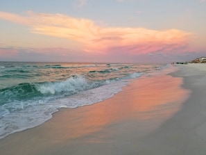 This lovely beach is just across the street!