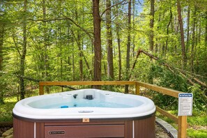 Soak In the Private Hot Tub