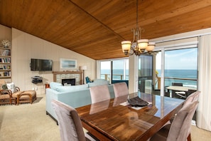 Ocean views while dining