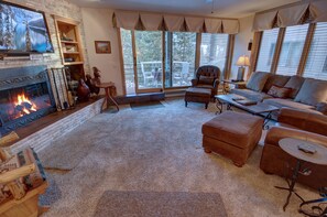 Living room with balcony access