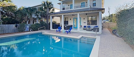 Enjoy the private pool at Sand Pebble!