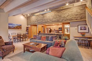 Additional view of living room and dining area