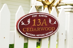 Part of Tybee's National Historic homes, you'll be greeted by a reminder that you're about to step back into Tybee's history.