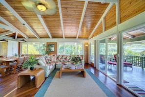 Living Room, Formal Indoor Dining & Kitchen