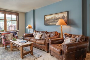 Sink into plush leather furnishings at the end of an adventure filled day.