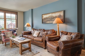 Sink into plush leather furnishings at the end of an adventure filled day.