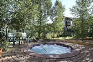 Shared outdoor hot tub