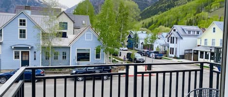 Porch view from our Telluride condo rental