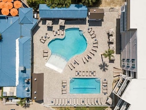 Community Pools Aerial View