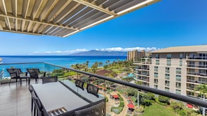 Take in this breathtaking view of the deep blue ocean & surrounding islands