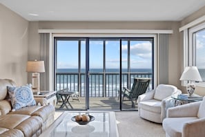 Living Room With Gorgeous Ocean Views