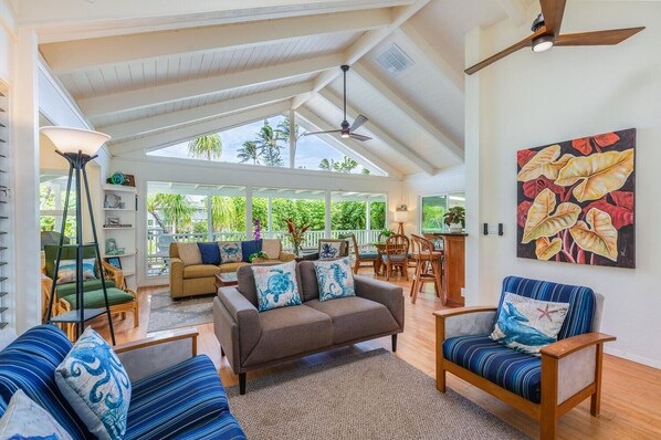 Enjoy family time in this spacious living area