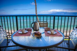 A perfect place for morning coffee or maybe sip a glass of wine while soaking in the view...
