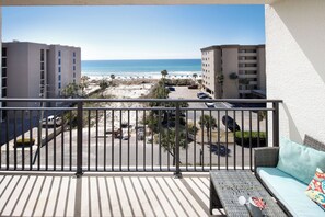 Direct beach views from the balcony