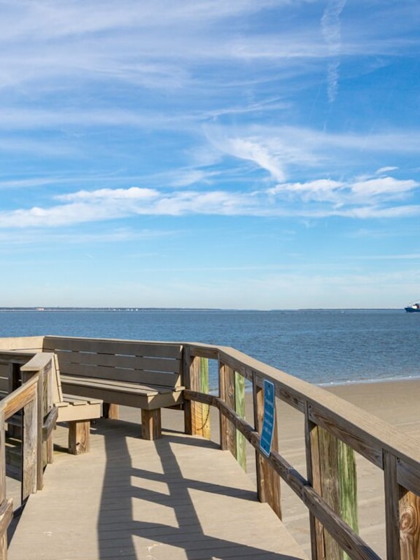 Boardwalk to the North end beach