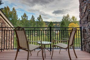 Balcony with amazing mountain/forest view