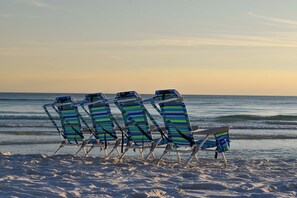 4 Backpack Beach Chairs Included!