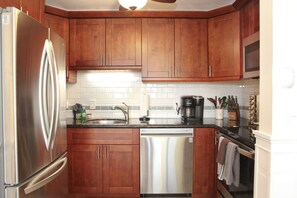 Fully stocked kitchen to meet all your cooking needs.