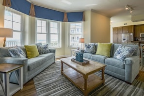 Lovely Living Room with Sleeper Sofa