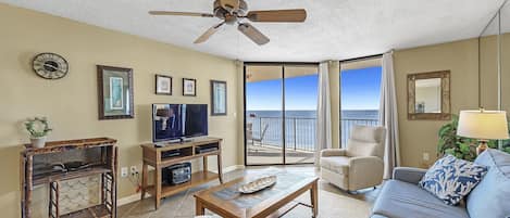 Living Area with Gulf View