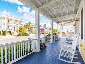 Enjoy the Ocean Breezes on the Large Shared Front Porch