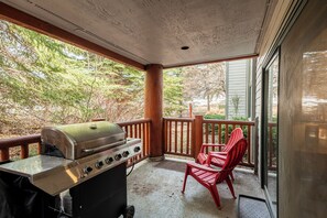 Private Deck off the Living Room and Master Bedroom