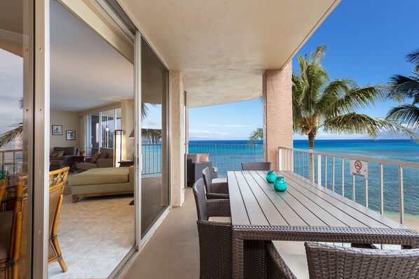 What better way to start your day than on this stunning lanai?