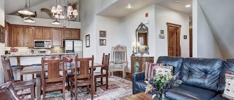 You wont miss any family and friend time in this open concept space - Amber Sky Breckenridge Vacation Rental