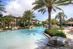 Fabulous Lagoon Pool - Villages of Crystal Beach