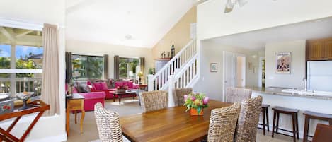 Open Dining Kitchen Living Room