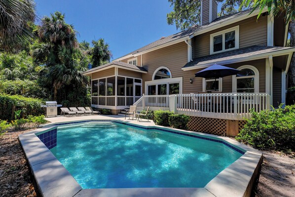 Pool Area/Back of Home