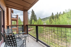 Private balcony accessed from the living area.