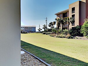 Covered Patio with Limited Gulf View