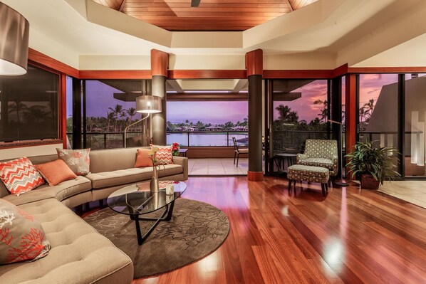 Mauna Lani Point H204 Upstairs Living Room