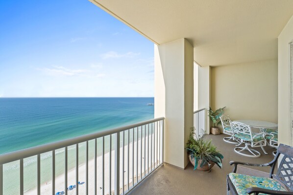 Gulf View Furnished Balcony