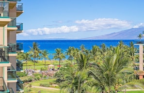 With stunning views of the Pacific Ocean and Maui's neighbor island Molokai
                