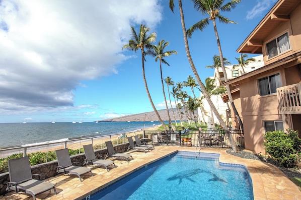 Beachfront living.