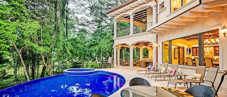 Large Luxury  Home with private pool area and rain forest view.