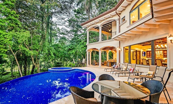 Large Luxury  Home with private pool area and rain forest view.