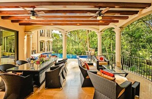 Large patio, perfect for gatherings with your friends and family.