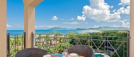 Enjoy breakfast, lunch, and dinner with ocean views. 