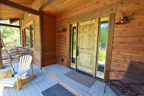 Elegant front door invites you inside