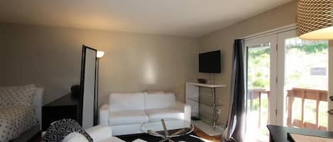 Living room with flatscreen tv