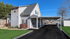 Front View of House and Carport