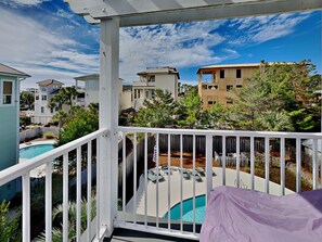 Balcony Overlooking Private Pool - Third Floor