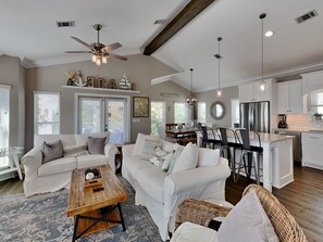 Main Living Space with Balcony Access - Third Floor