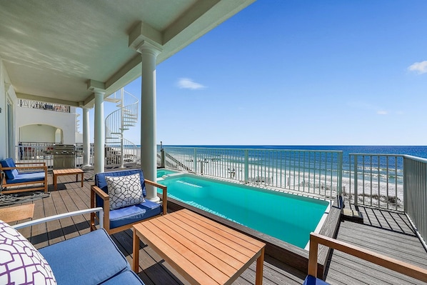 Sanctuary at Frangista Beach - Beachfront Vacation Rental House with Private Pool, Movie Theater, and Elevator in Destin, Florida - Five Star Properties Destin/30A