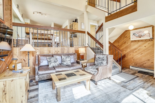 Cozy living room on the second level - Cedars 2 Breckenridge Vacation Rental