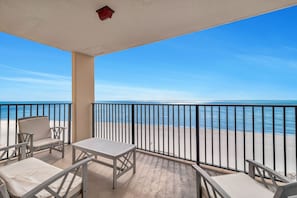 Private Covered Balcony Overlooking the Gulf