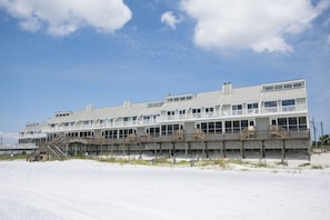 Beach side of building